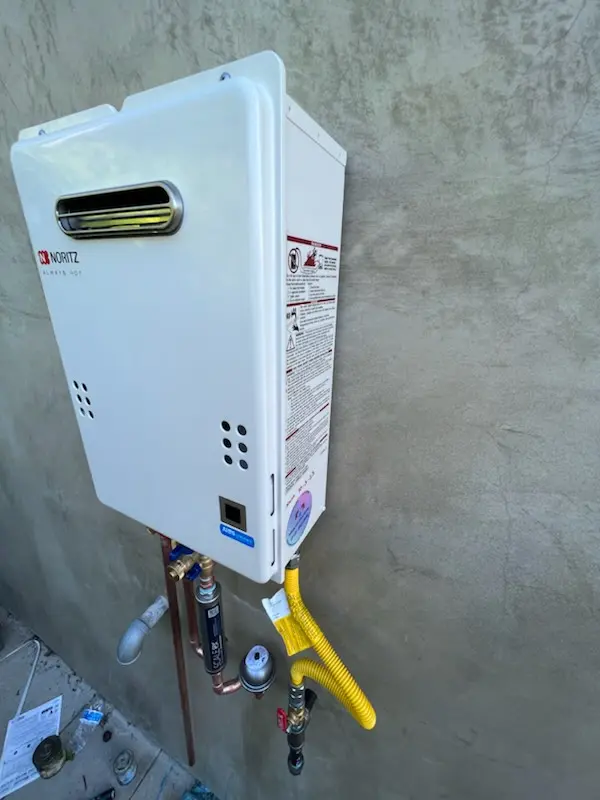 Tankless water heater installation for Midtown Brandywine homes